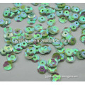 Hot selling Round PVC color mixed fashion loose transparent 6mm cup sequins